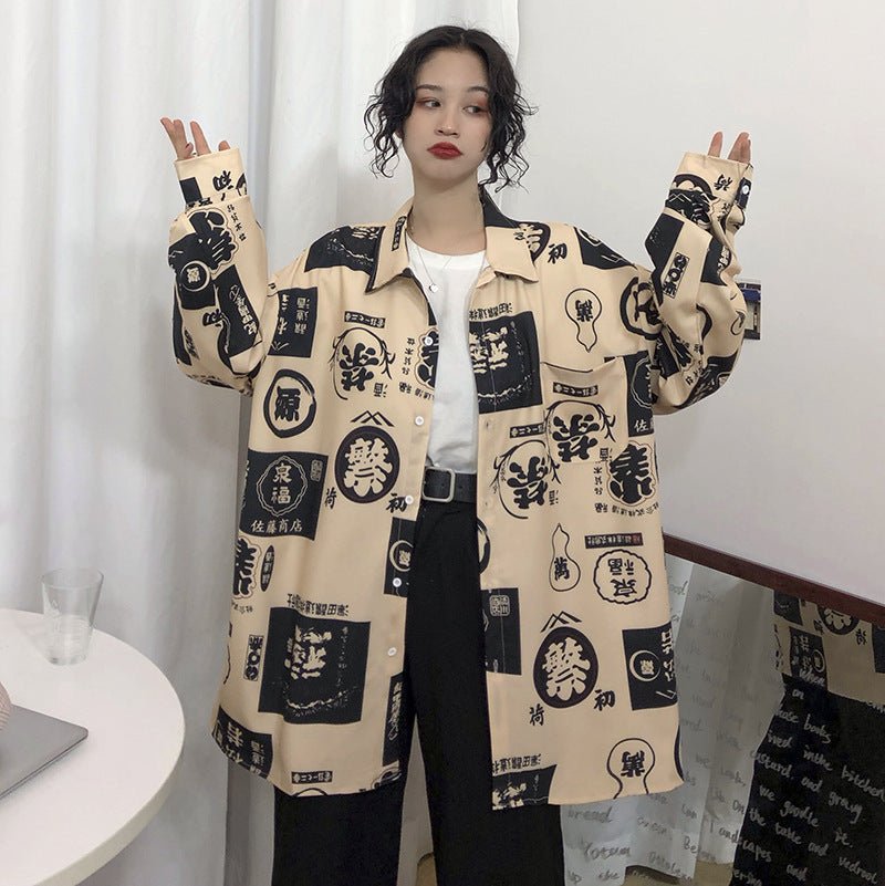 Streetwear Harajuku Clothing Ladies Shirt - THREADLIGHT