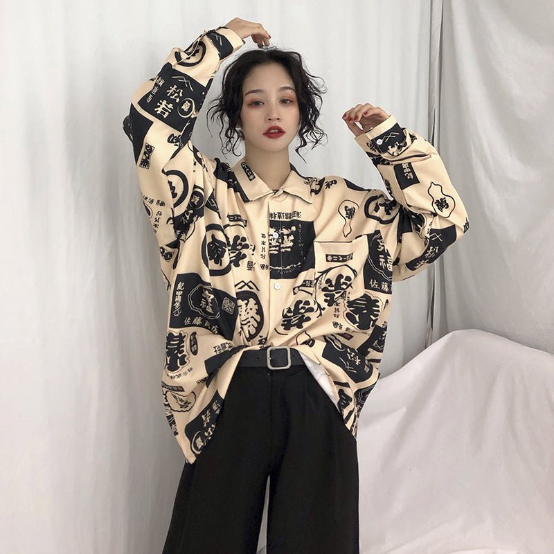 Streetwear Harajuku Clothing Ladies Shirt - THREADLIGHT