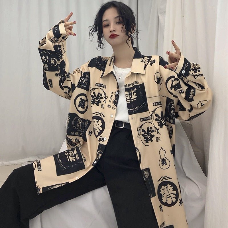 Streetwear Harajuku Clothing Ladies Shirt - THREADLIGHT
