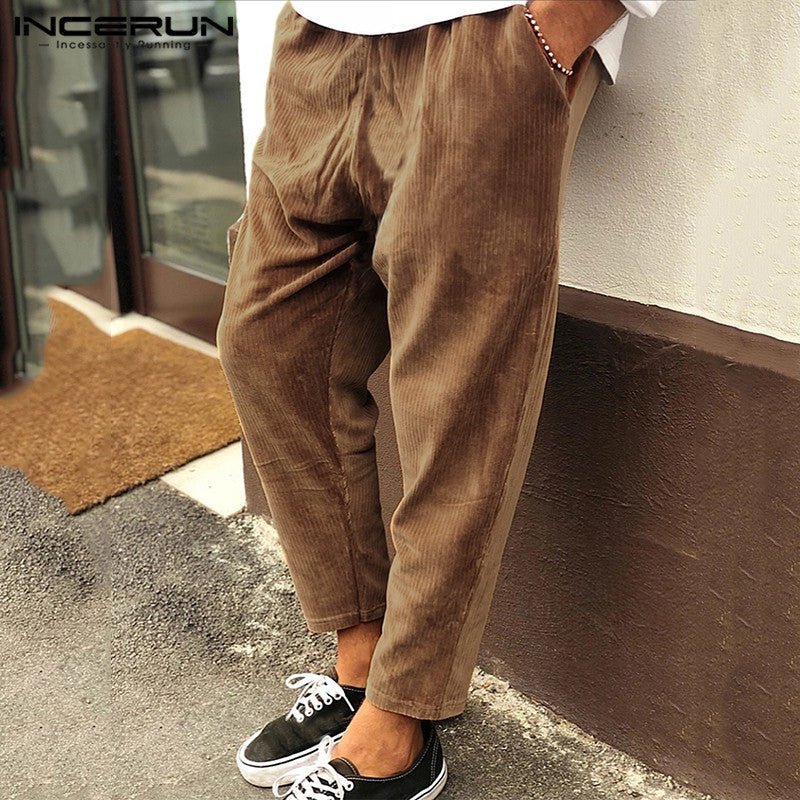 Winter Corduroy Streetwear Pants - THREADLIGHT