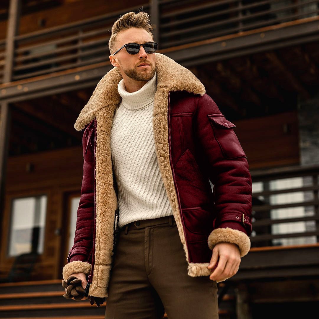 Winter Jacket Mens Military Fleece Warm Jackets Male Fur Collar Coats Army Tactical Jacket - THREADLIGHT