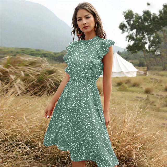 WoMeN SuMMer CHiffoN LoNG Dress Maxi Dresses - THREADLIGHT