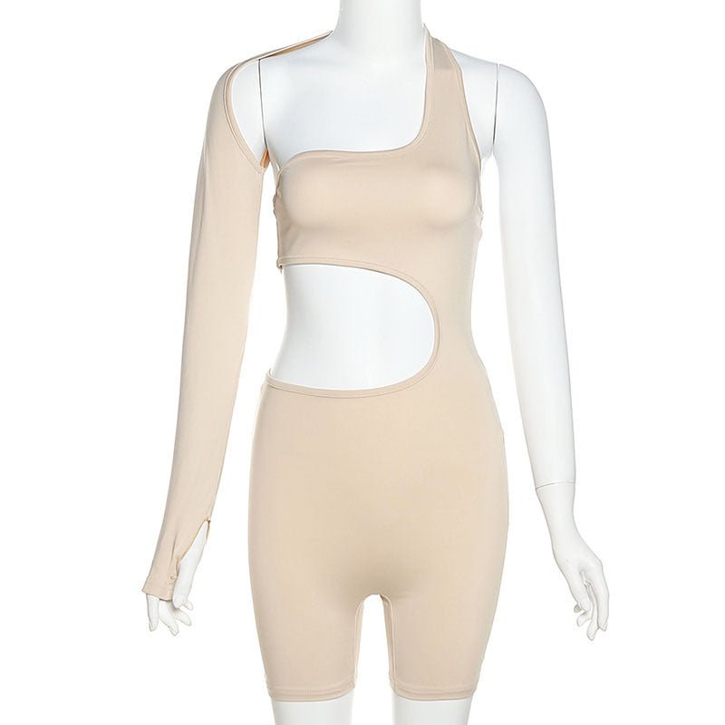 Women Tight Fitness Yoga Suits Off Shoulder Tops And Shorts Tops 2pcs Set - THREADLIGHT