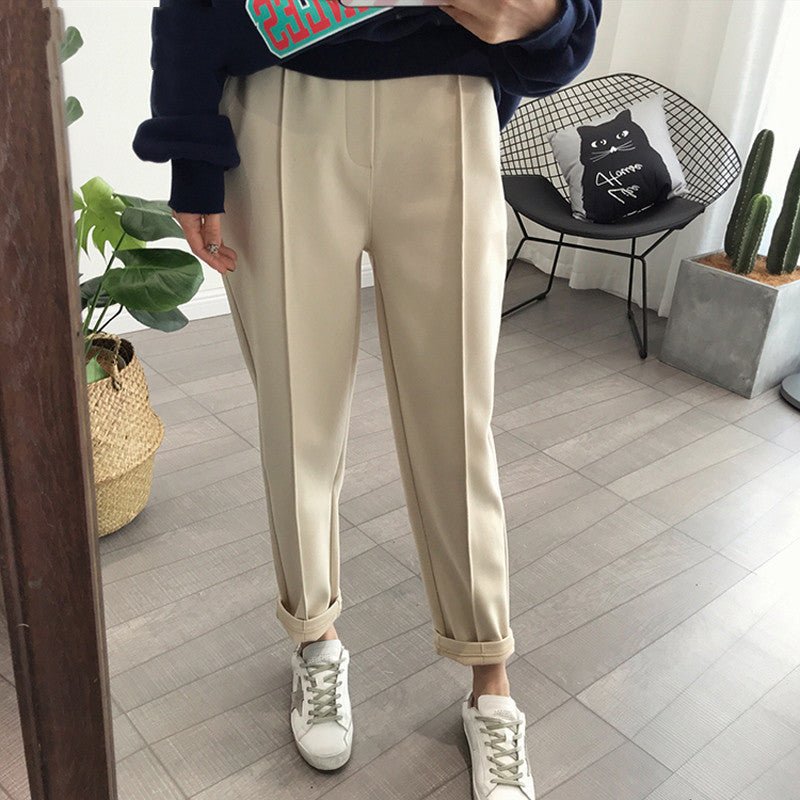Women trousers casual loose streetwear - THREADLIGHT