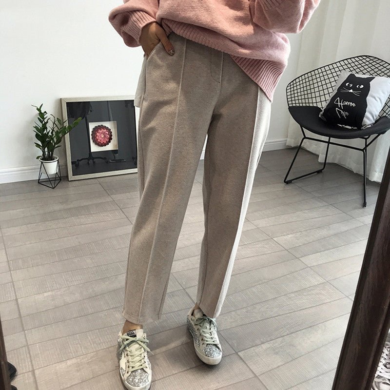 Women trousers casual loose streetwear - THREADLIGHT