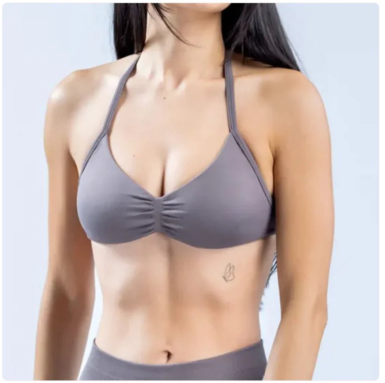 Women's Halter Back Sports Bra - THREADLIGHT