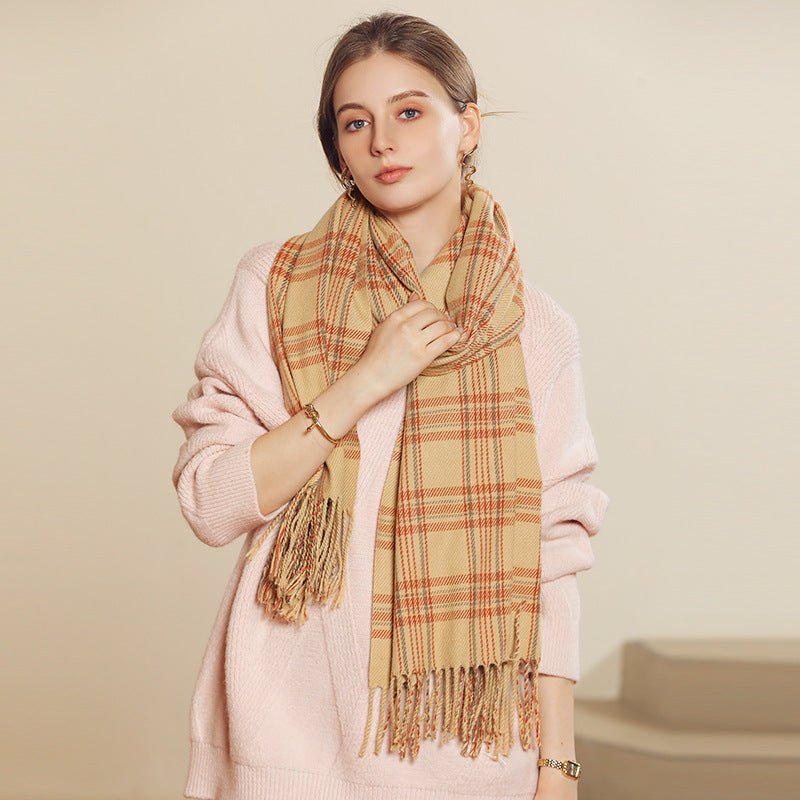 Women's New Line Printed Cashmere Scarves - THREADLIGHT