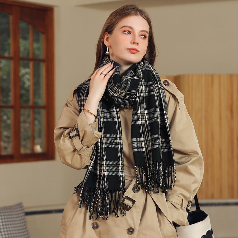 Women's New Line Printed Cashmere Scarves - THREADLIGHT