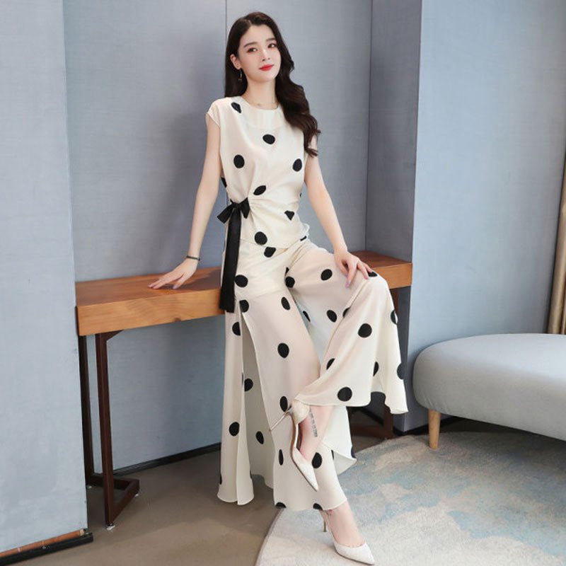 Womens Summer Suit Wide Leg 2 - Piece Pants AND Shirt - THREADLIGHT