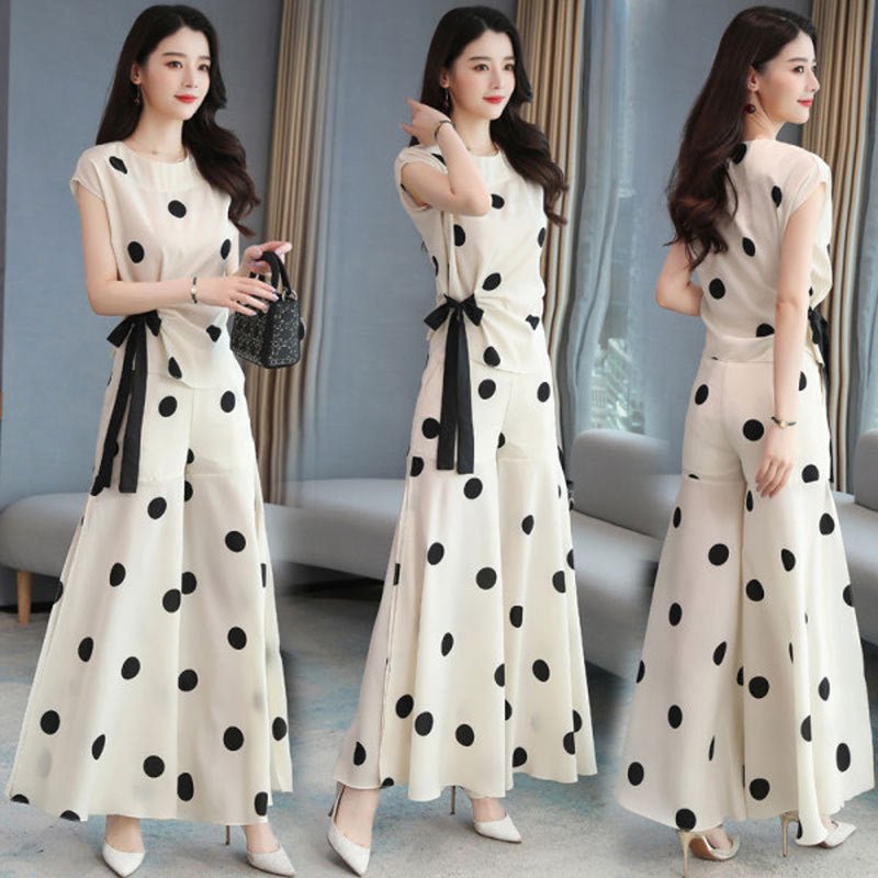 Womens Summer Suit Wide Leg 2 - Piece Pants AND Shirt - THREADLIGHT