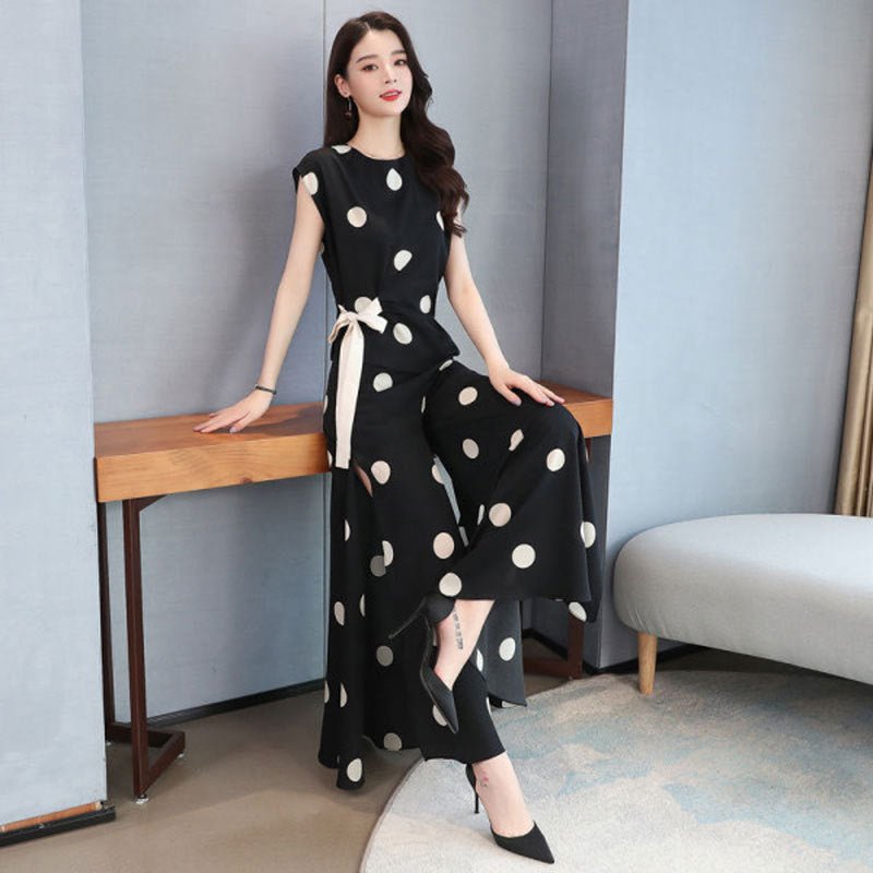Womens Summer Suit Wide Leg 2 - Piece Pants AND Shirt - THREADLIGHT