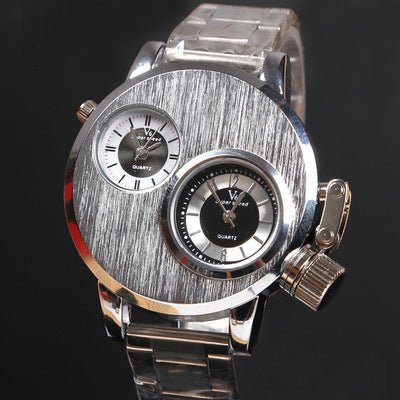 Wristwatch, quartz wristwatch alloy leather student Watch - THREADLIGHT