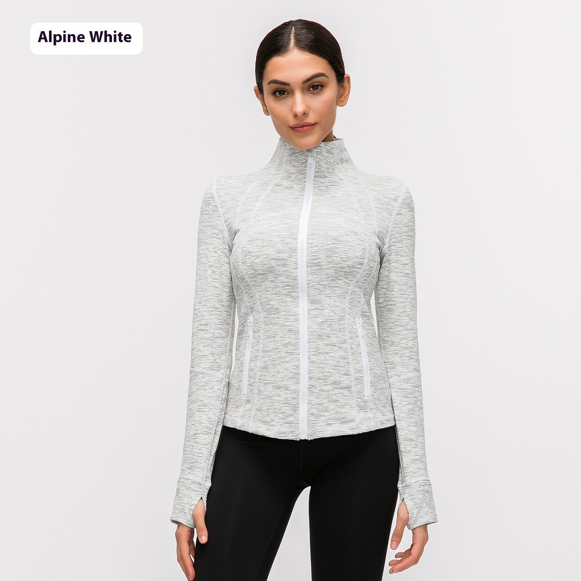 Yoga Sports Jacket Women Elastic Zipper Running Fitness Yoga Jackets - THREADLIGHT