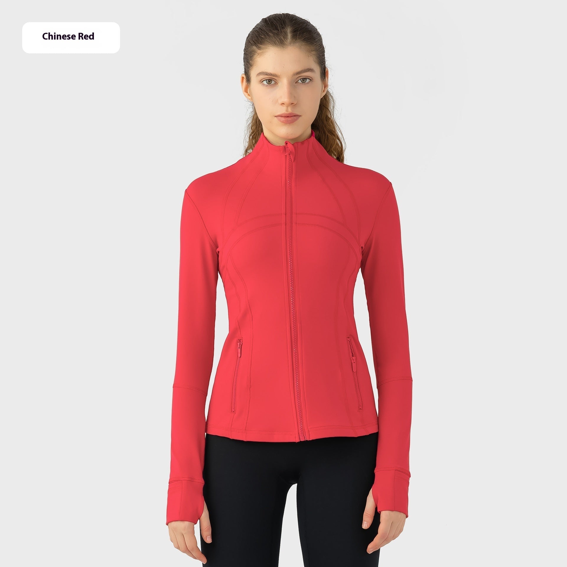 Yoga Sports Jacket Women Elastic Zipper Running Fitness Yoga Jackets - THREADLIGHT