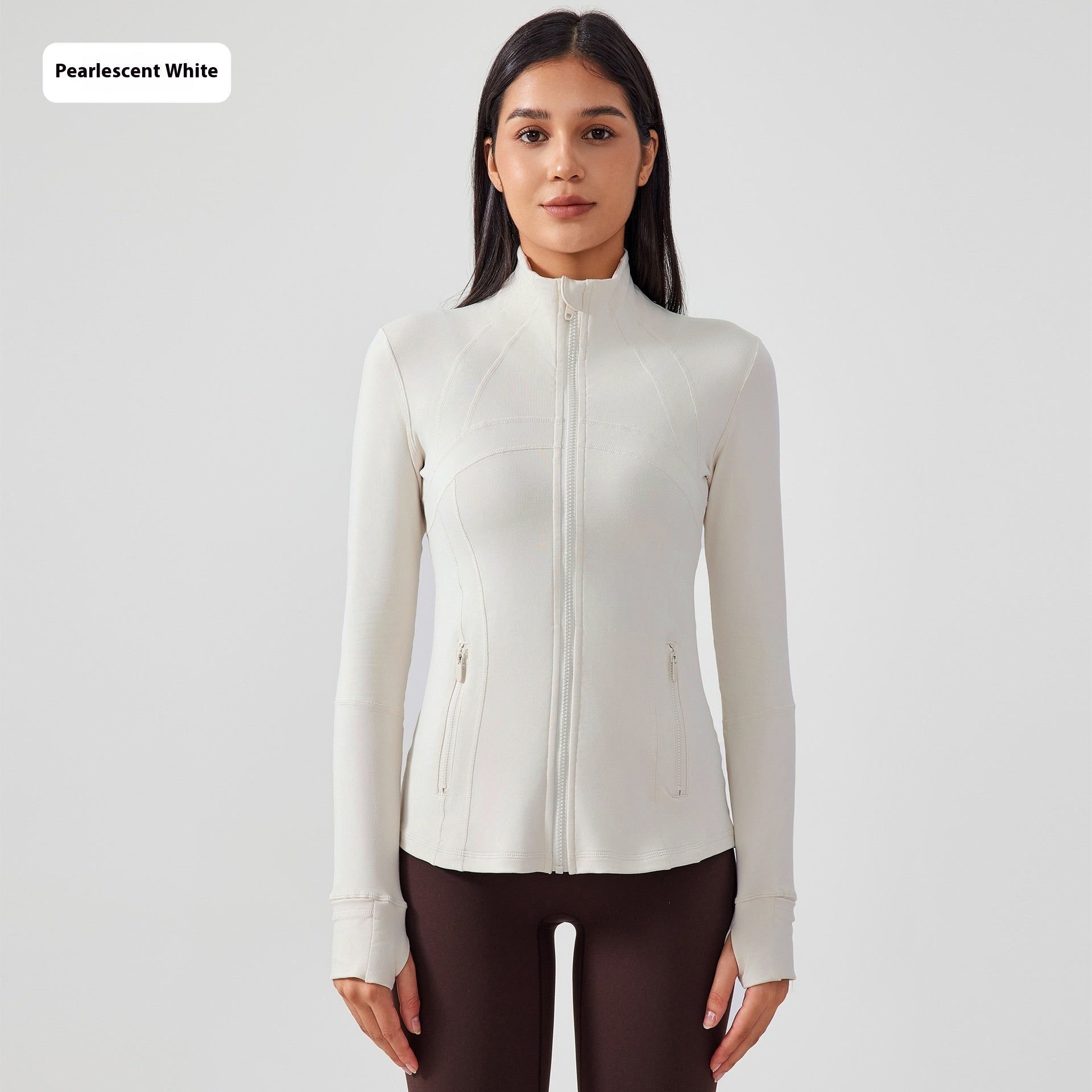 Yoga Sports Jacket Women Elastic Zipper Running Fitness Yoga Jackets - THREADLIGHT