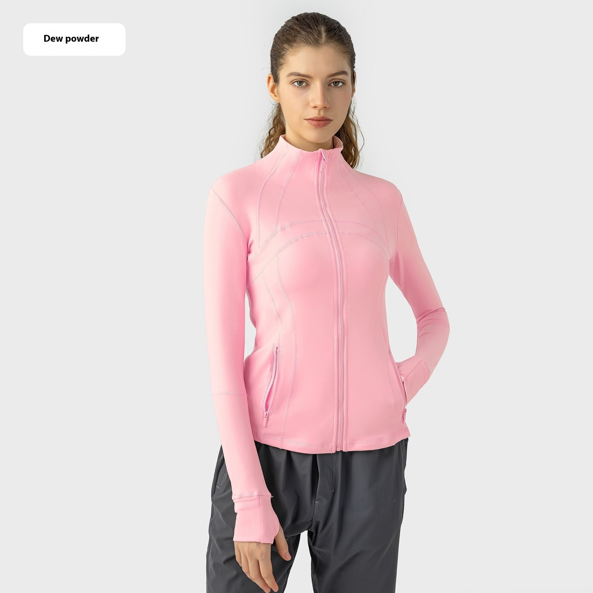 Yoga Sports Jacket Women Elastic Zipper Running Fitness Yoga Jackets - THREADLIGHT